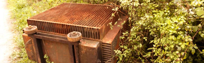 Antiguo carro minero