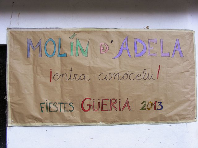 Cartel del molín para fiestas Agüeria 2013